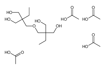 acetic acid,2-[2,2-bis(hydroxymethyl)butoxymethyl]-2-ethylpropane-1,3-diol结构式
