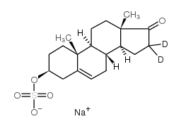 sodium dehydroepiandrosterone-16,16-d2 sulfate Structure