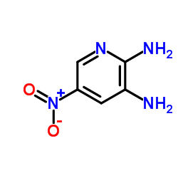 5-硝基吡啶-2,3-二胺结构式