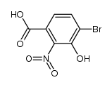 4-bromo-3-hydroxy-2-nitrobenzoic acid Structure