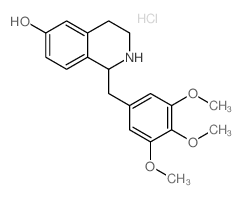 1-[(3,4,5-trimethoxyphenyl)methyl]-1,2,3,4-tetrahydroisoquinolin-6-ol结构式