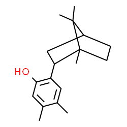 endo-2-(1,7,7-trimethylbicyclo[2.2.1]hept-2-yl)-4,5-xylenol结构式
