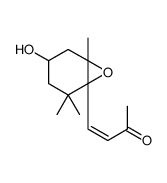 (E)-4-(3-hydroxy-1,5,5-trimethyl-7-oxabicyclo[4.1.0]heptan-6-yl)but-3-en-2-one结构式