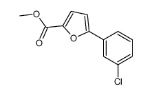 5-(3-氯苯基)呋喃-2-羧酸甲酯结构式