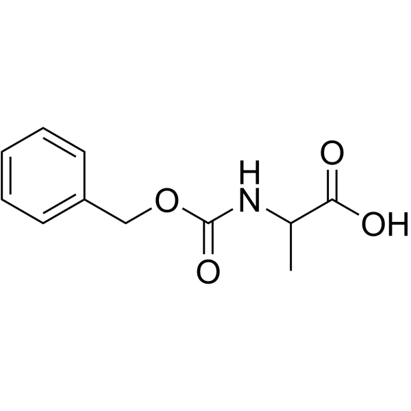 N-CBZ-DL-丙氨酸结构式