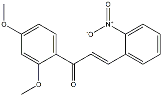 2',4'-dimethoxy-2-nitrochalcone Structure