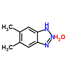 5,6-二甲基-1,2,3-苯并三唑 水合物结构式