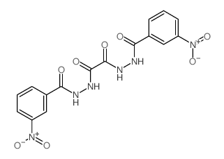 Ethanedioic acid, bis[2-(3-nitrobenzoyl)hydrazide]结构式