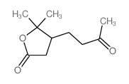 2 (3H)-Furanone, dihydro-5,5-dimethyl-4-(3-oxobutyl)- Structure