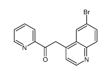 2-(6-溴喹啉-4-基)-1-(吡啶-2-基)乙酮结构式