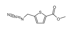5-azidomethylthiophene-2-carboxylic acid methyl ester结构式