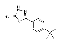 5-(4-(叔丁基)苯基)-1,3,4-恶二唑-2-胺结构式