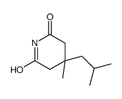 4-methyl-4-(2-methylpropyl)piperidine-2,6-dione Structure