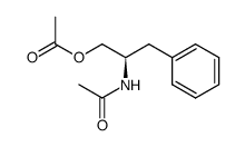 (R)-2-acetamido-3-phenylpropyl acetate结构式