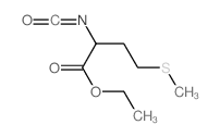 Butanoic acid,2-isocyanato-4-(methylthio)-, ethyl ester Structure