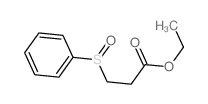 Propanoic acid, 3-(phenylsulfinyl)-,ethyl ester Structure