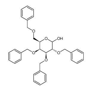 2,3,4,6-tetra-O-benzyl-D-galactopyranose Structure