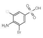 4-amino-3-bromo-5-chloro-benzenesulfonic acid Structure