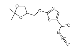 2-[(2,2-dimethyl-1,3-dioxolan-4-yl)methoxy]-1,3-thiazole-5-carbonyl azide结构式