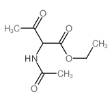 ethyl 2-acetamido-3-oxo-butanoate structure