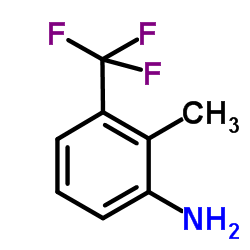 2-甲基-3-三氟甲基苯胺结构式