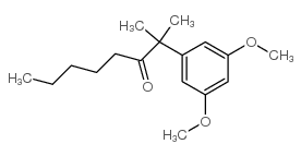 2-(3,5-二甲氧基苯基)-2-甲基-3-辛酮结构式