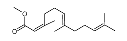 methyl 3,7,11-trimethyl-2Z,6E,10-dodecatrienoate Structure