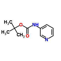 N-叔丁氧羰酰胺基-3-吡啶结构式