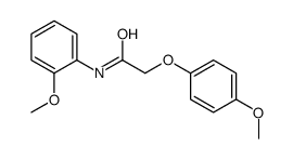 2-(4-methoxyphenoxy)-N-(2-methoxyphenyl)acetamide Structure