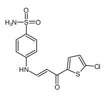 4-[[(E)-3-(5-chlorothiophen-2-yl)-3-oxoprop-1-enyl]amino]benzenesulfonamide结构式
