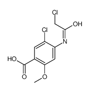 5-氯-4-[(氯乙酰基)氨基]-2-甲氧基苯甲酸结构式