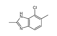 (9ci)-4-氯-2,5-二甲基-1H-苯并咪唑结构式