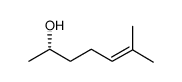 (s)-(+)-6-methyl-5-hepten-2-ol structure