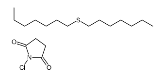 1-chloropyrrolidine-2,5-dione,1-heptylsulfanylheptane Structure