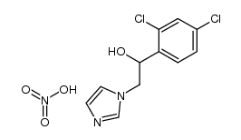 1-(2,4-dichlorophenyl)-2-(1H-imidazol-1-yl)ethanol nitrate结构式