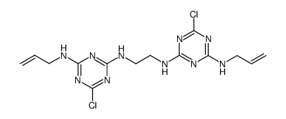 N4,N4'-diallyl-6,6'-dichloro-N2,N2'-ethane-1,2-diyl-bis-[1,3,5]triazine-2,4-diamine Structure