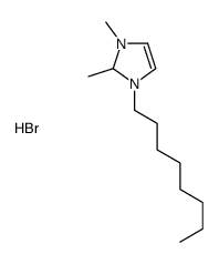 1-辛基-2,3-二甲基咪唑溴盐结构式