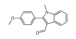 2-(4-methoxyphenyl)-1-methylindole-3-carbaldehyde结构式