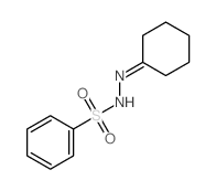 N-(cyclohexylideneamino)benzenesulfonamide结构式