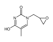 5-methyl-1-(oxiran-2-ylmethyl)pyrimidine-2,4-dione结构式