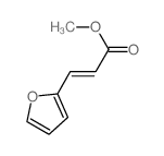 2-Propenoic acid,3-(2-furanyl)-, methyl ester structure