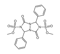 1,5-dioxo-3,7-diphenyl-[1,2,4]triazolo[1,2-a][1,2,4]triazole-2,6-disulfonic acid dimethyl ester Structure