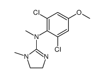 (2,6-dichloro-4-methoxy-phenyl)-methyl-(1-methyl-4,5-dihydro-1H-imidazol-2-yl)-amine Structure