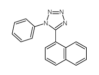 5-naphthalen-1-yl-1-phenyl-tetrazole结构式