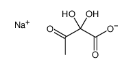 2-Hydroxy-2-methylpropanedioic acid 1-sodium salt结构式