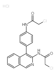 Acetamide,2-chloro-N-[4-[3-[(chloroacetyl)amino]-4-isoquinolinyl]phenyl]-,monohydrochloride (9CI) Structure