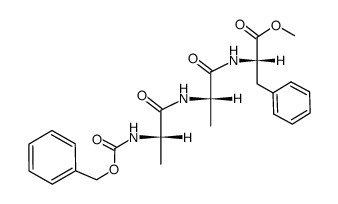 N-carbobenzyloxy-L-alanyl-L-alanyl-L-phenylalanine methylester Structure