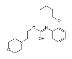 2-morpholin-4-ylethyl N-(2-butoxyphenyl)carbamate Structure