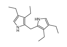 2-[(3,4-diethyl-1H-pyrrol-2-yl)methyl]-3,4-diethyl-1H-pyrrole结构式