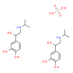 Benzyl alcohol, 3,4-dihydroxy-a-[(isopropylamino)methyl]-, sulfate (2:1) (salt), (+)- (8CI) structure